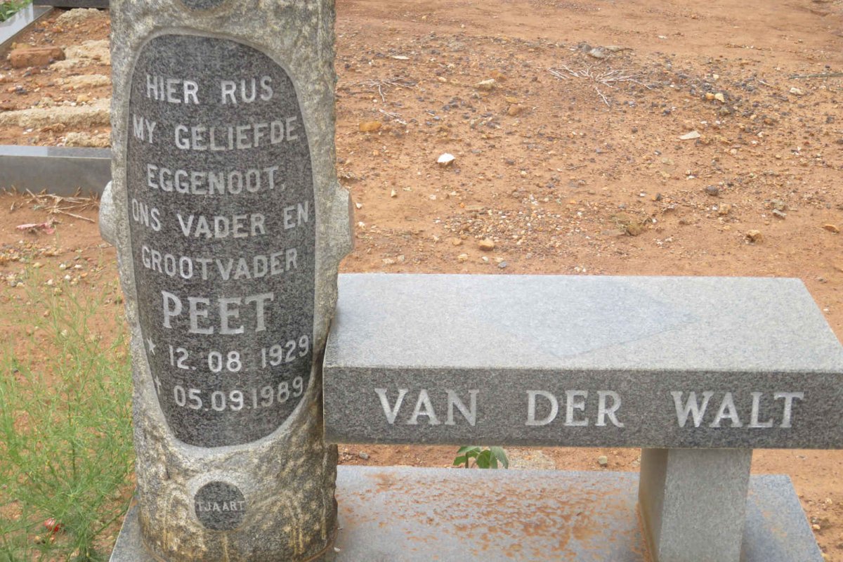 WALT Peet, van der 1929-1989