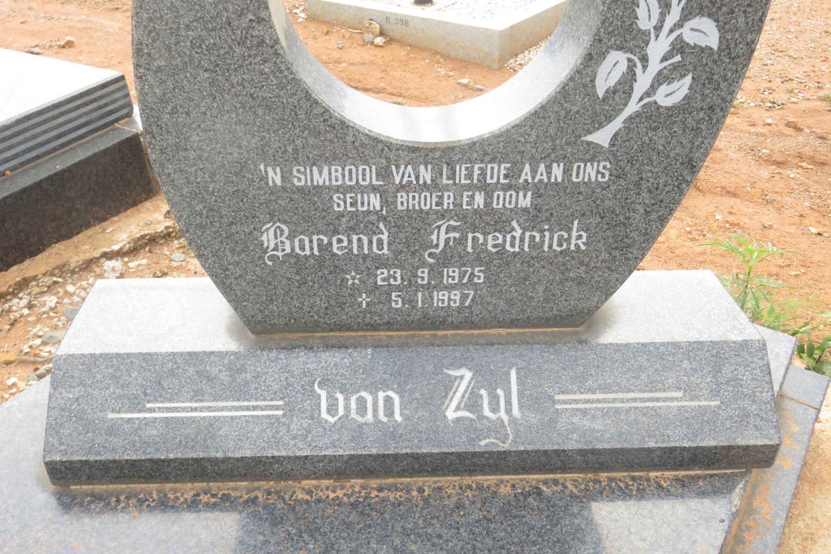 ZYL Barend Fredrick, van 1975-1997