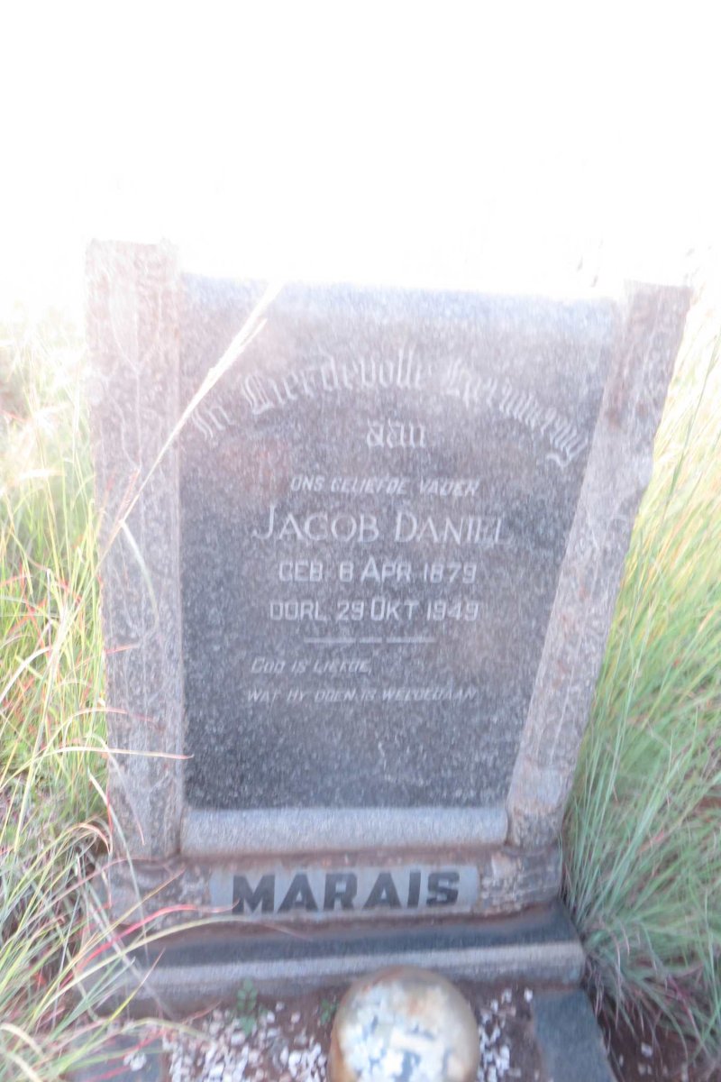 MARAIS Jacob Daniel 1879-1949