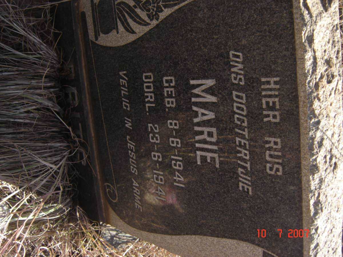 BRITS Marie 1941-1941