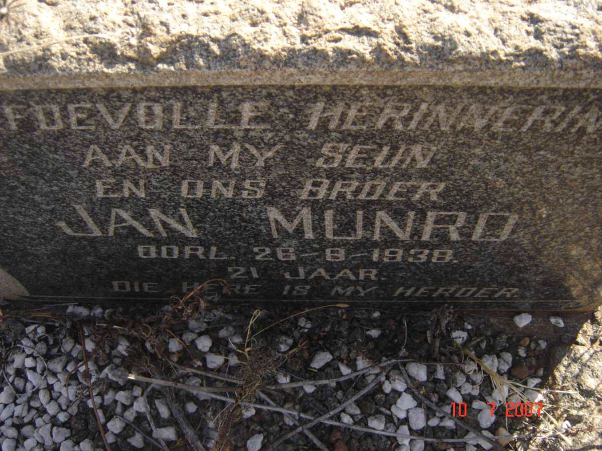 MUNRO Jan -1938