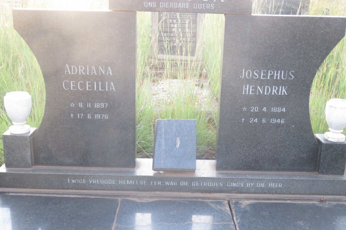 ROUX Josephus Hendrik, le 1884-1946 &amp; Adriana Ceceilia 1897-1976