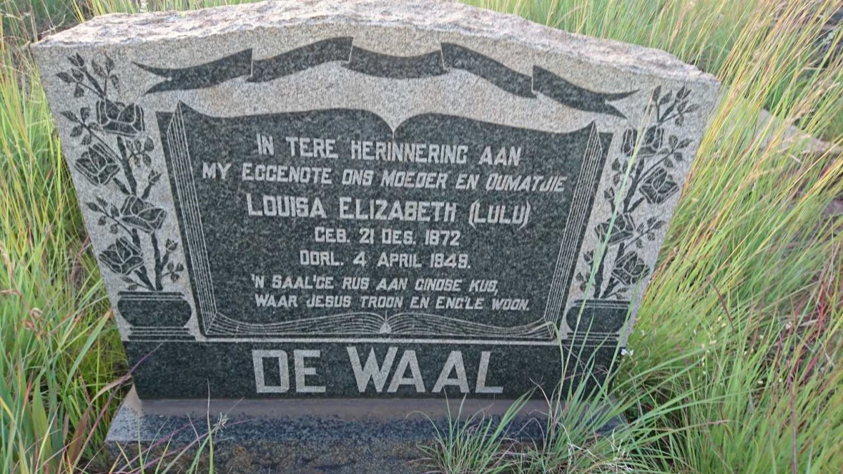 WAAL Louisa Elizabeth, de 1872-1949