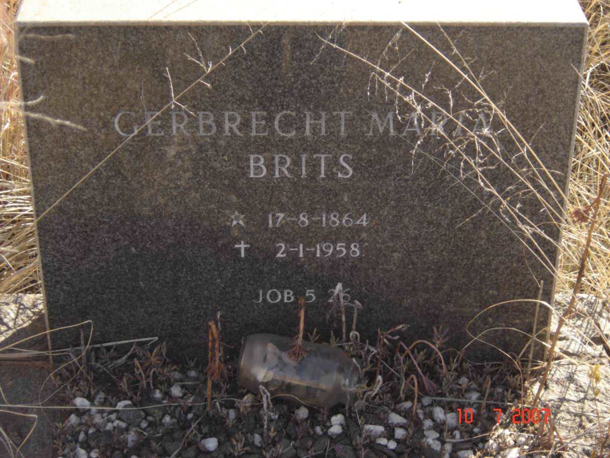 BRITS Gerbrecht Maria 1864-1958