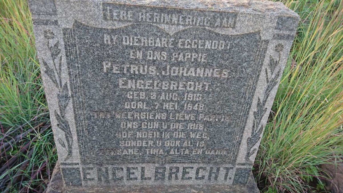 ENGELBRECHT Petrus Johannes 1913-1948