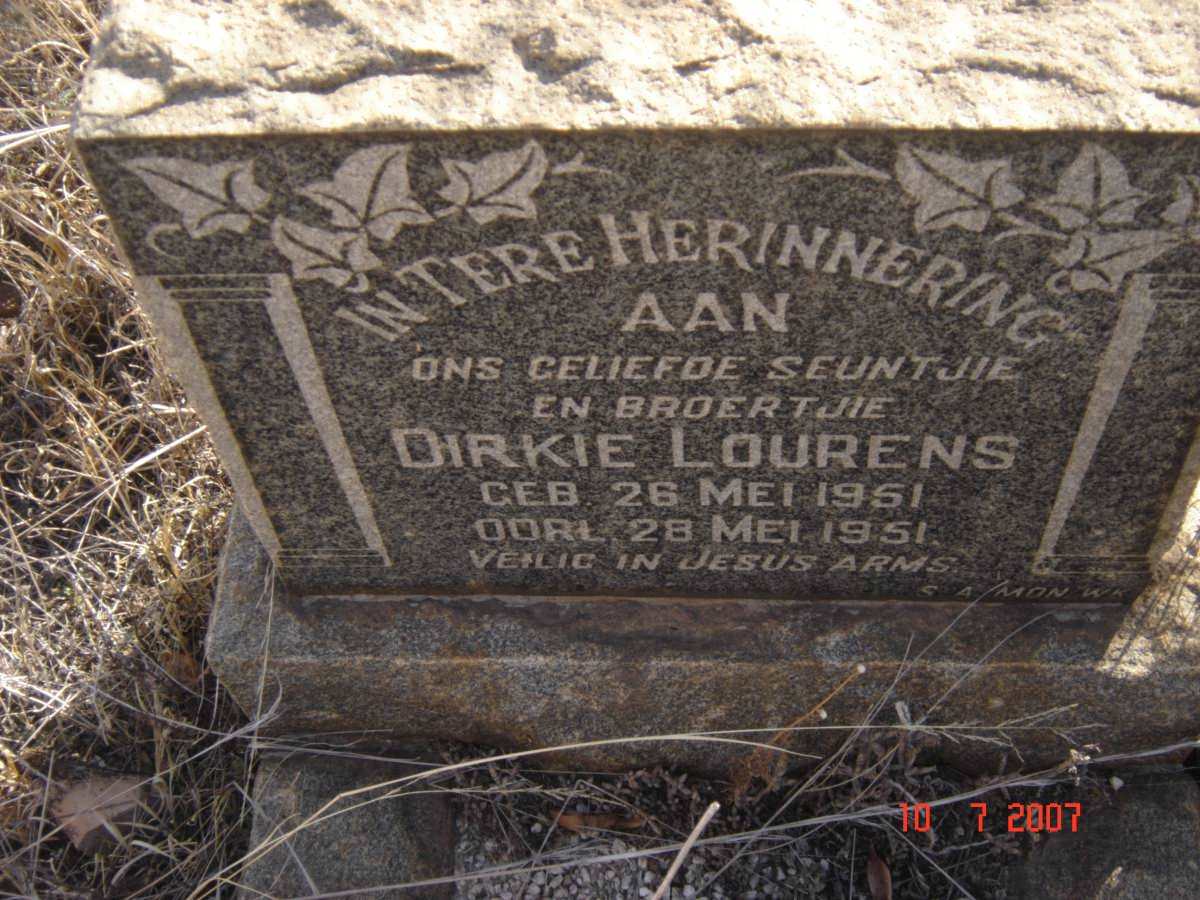LOURENS Dirkie 1951-1951