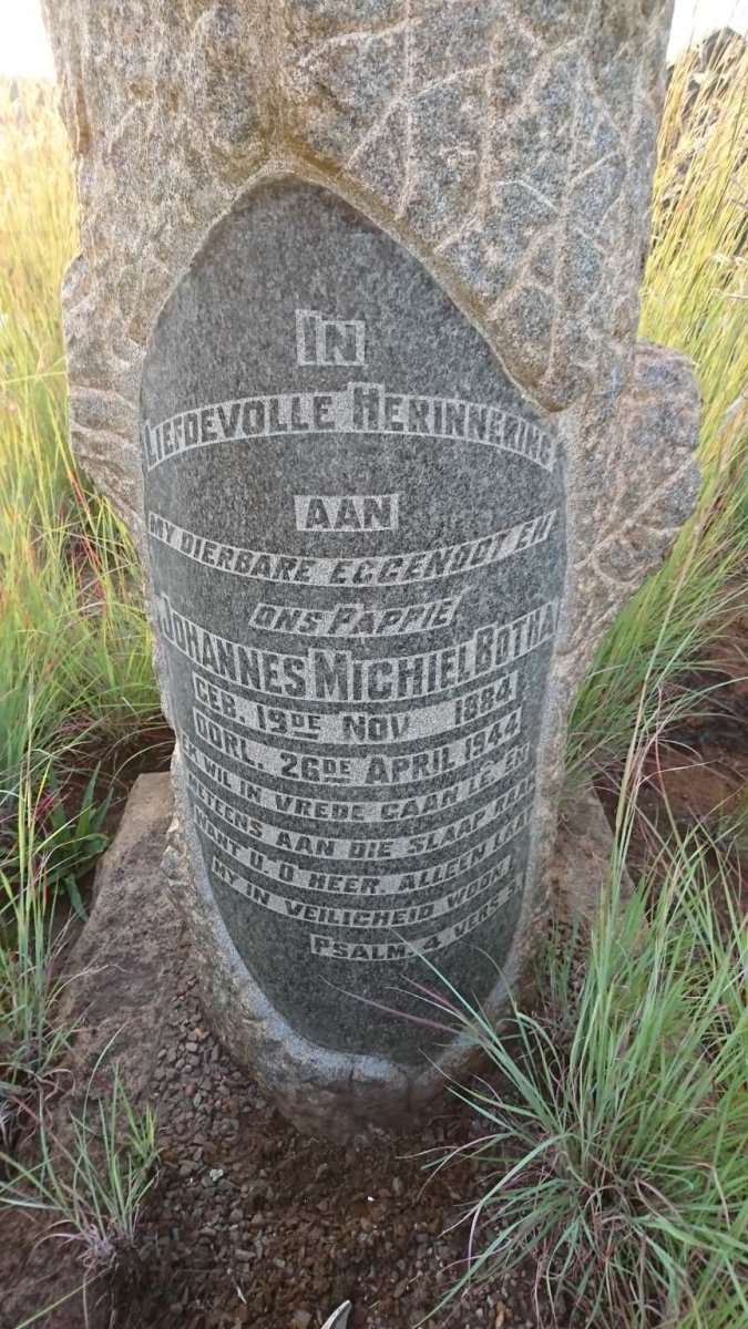 BOTHA Johannes Michiel 1884-1944