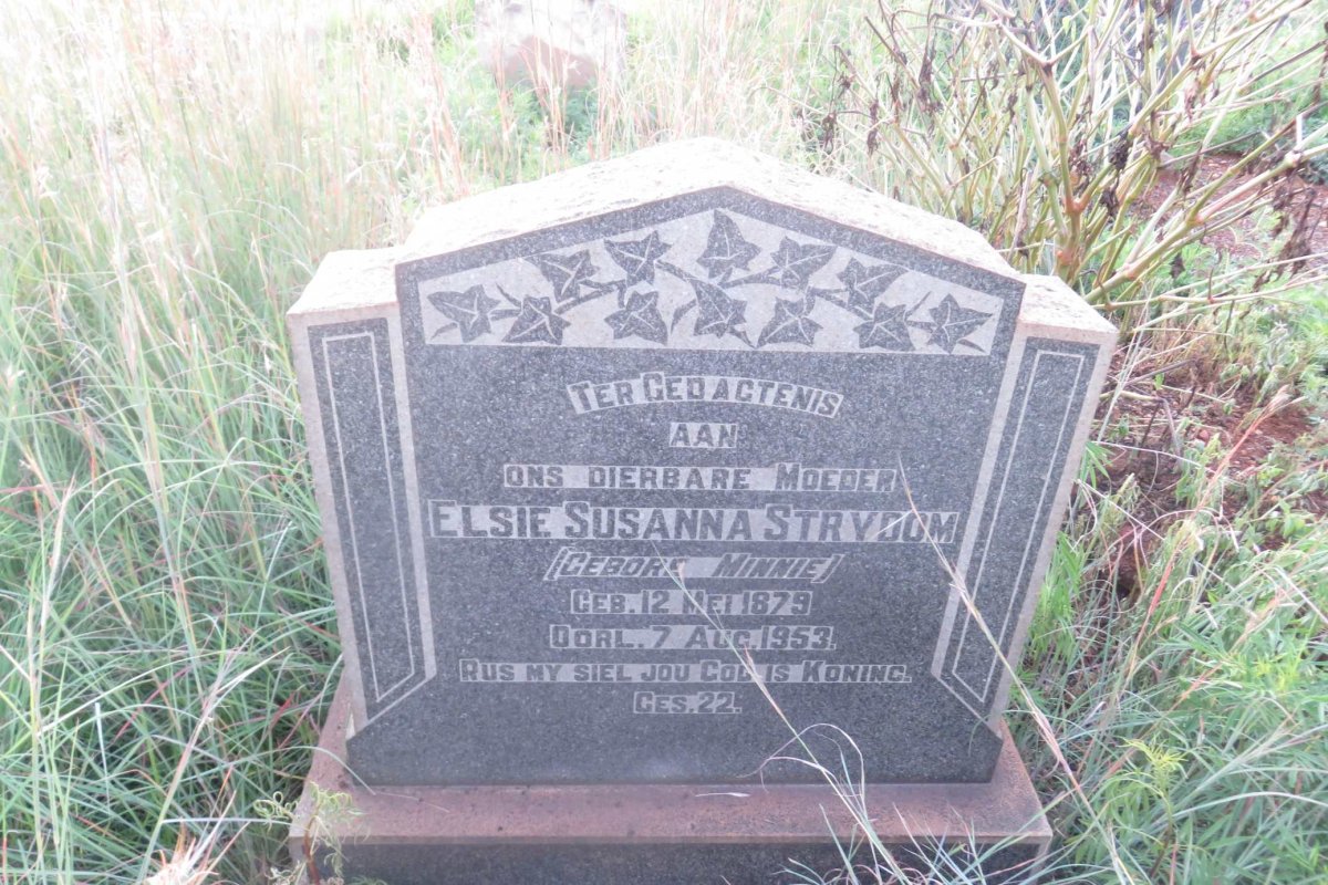 STRYDOM Elsie Susanna nee MINNIE 1879-1953
