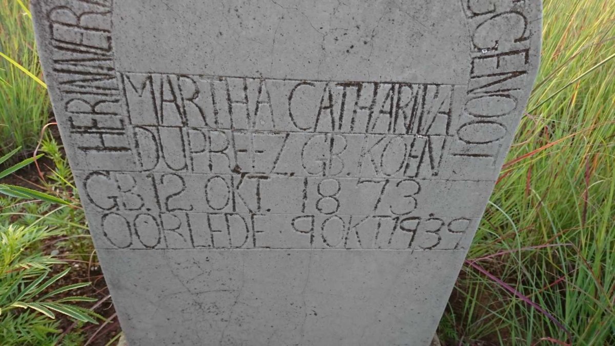 PREEZ Martha Catharina, du nee KOEN 1873-1939