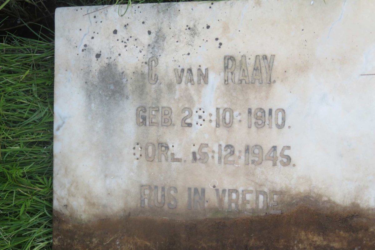 RAAY C., van 1910-1945