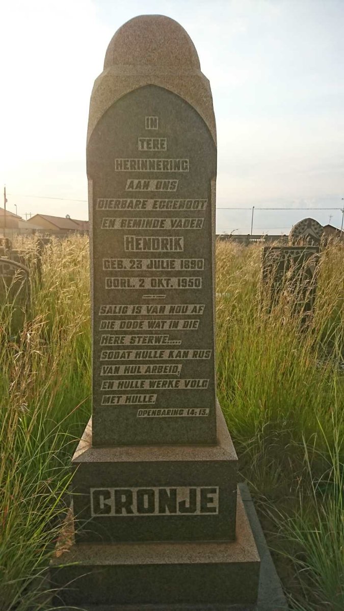 CRONJE Hendrik 1890-1950