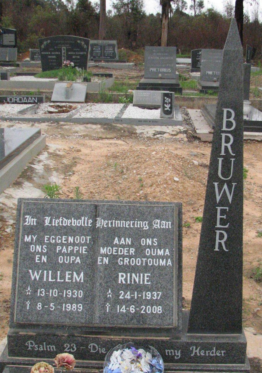 BRUWER Willem 1930-1989 &amp; Rinie 1937-2008