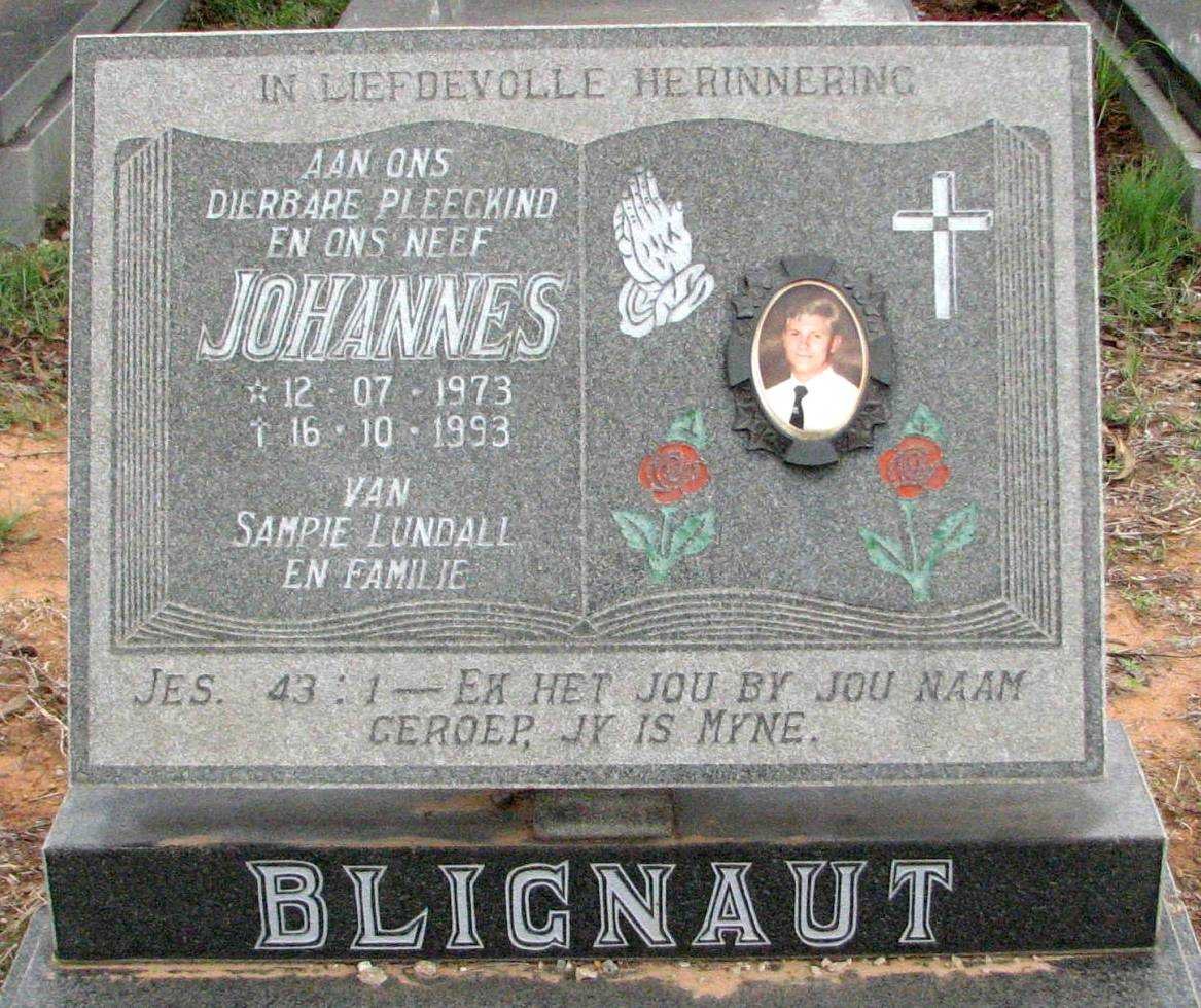 BLIGNAUT Johannes 1973-1993