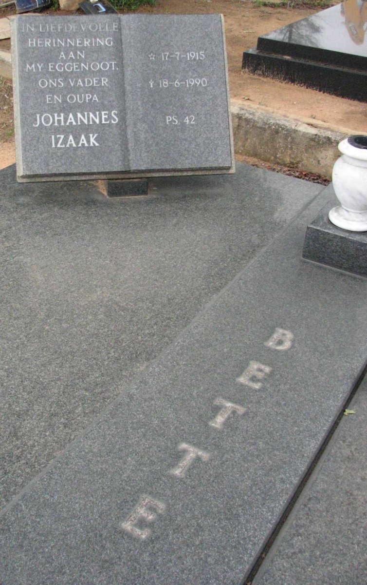 BETTE Johannes Izaak 1915-1990