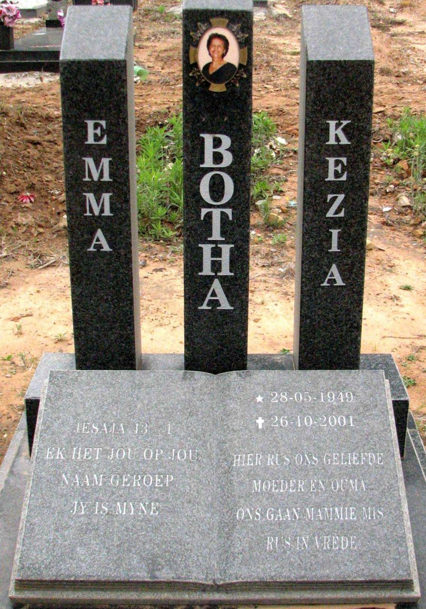 BOTHA Emma Kezia 1949-2001