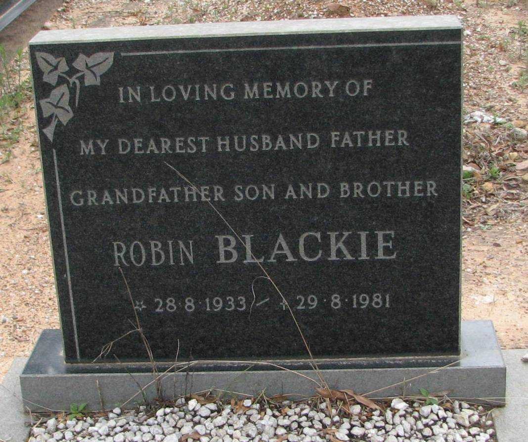 BLACKIE Robin 1933-1981