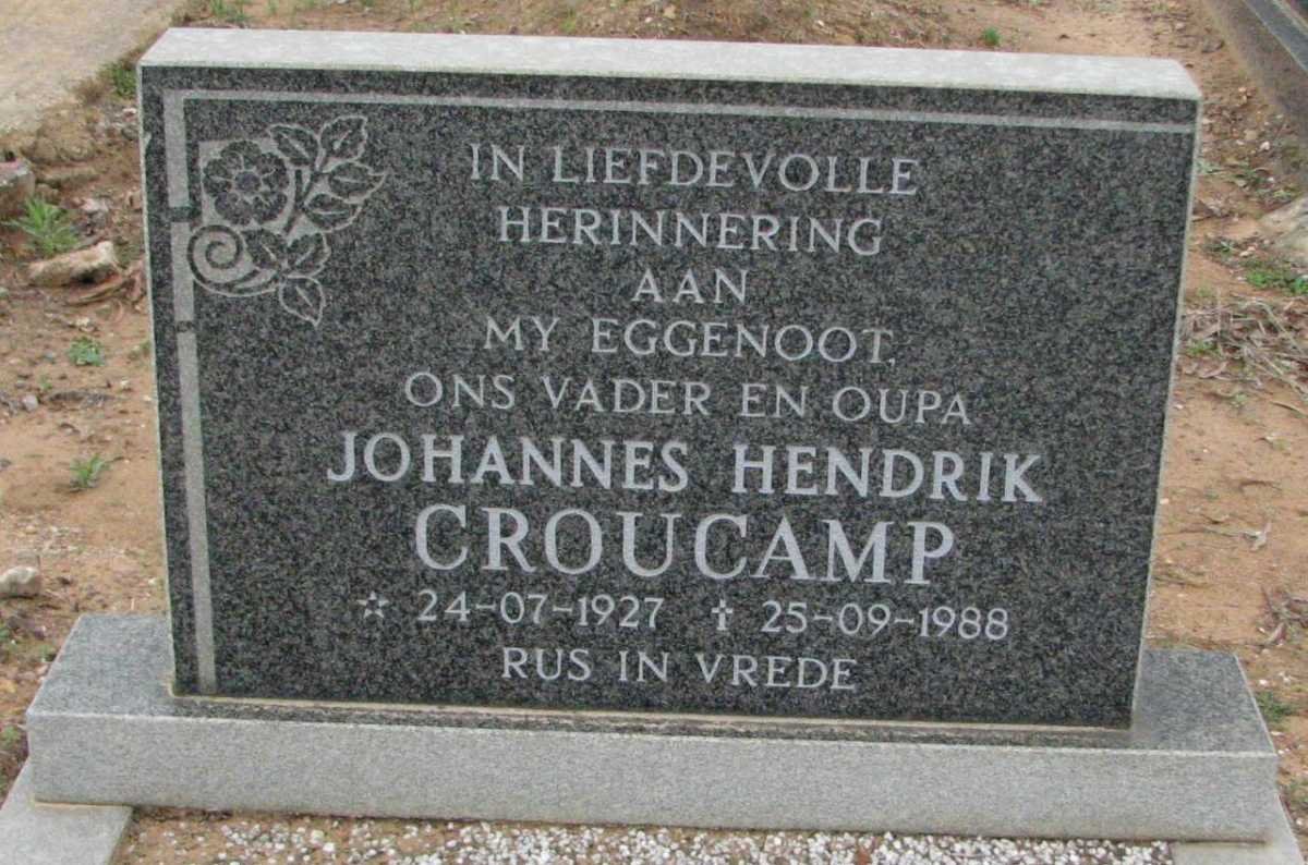 CROUCAMP Johannes Hendrik 1927-1988
