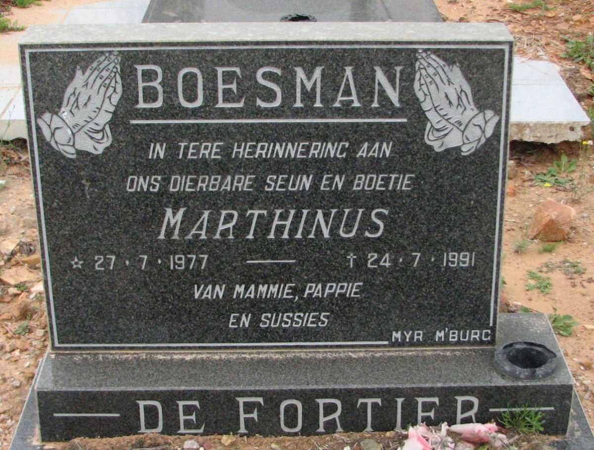 FORTIER Marthinus, de 1977-1991