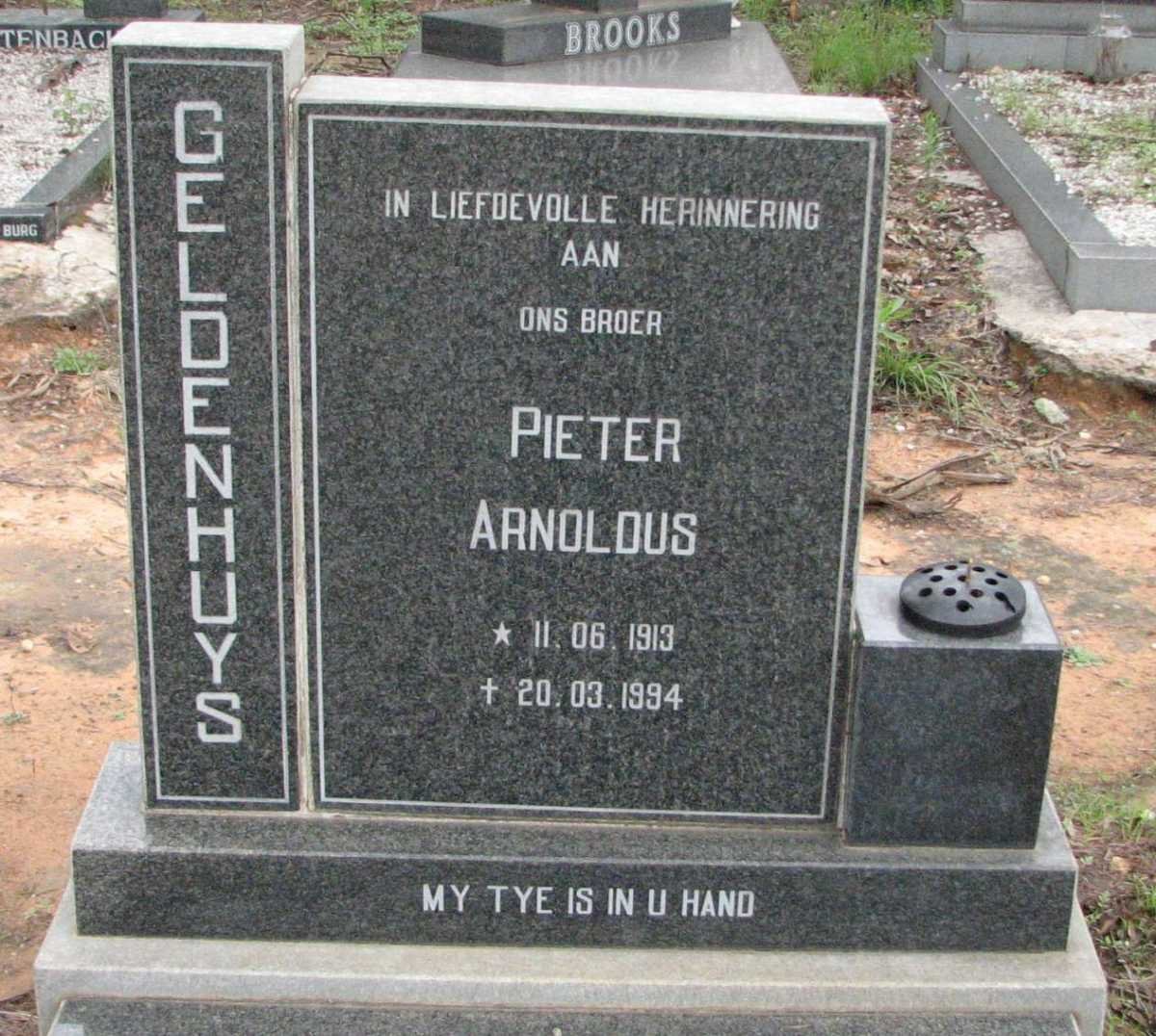 GELDENHUYS Pieter Arnoldus 1913-1994