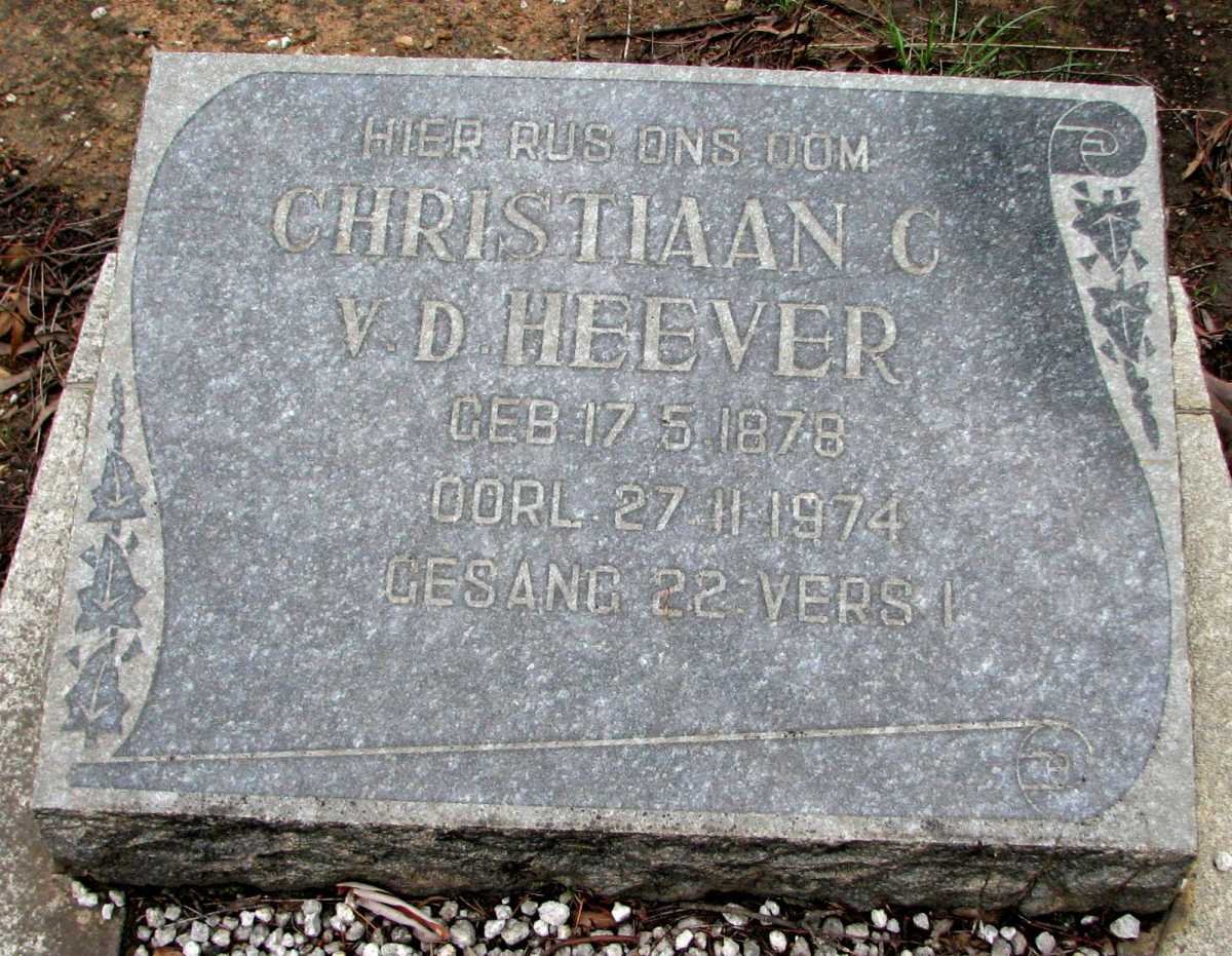 HEEVER Christiaan C., v.d. 1878-1974