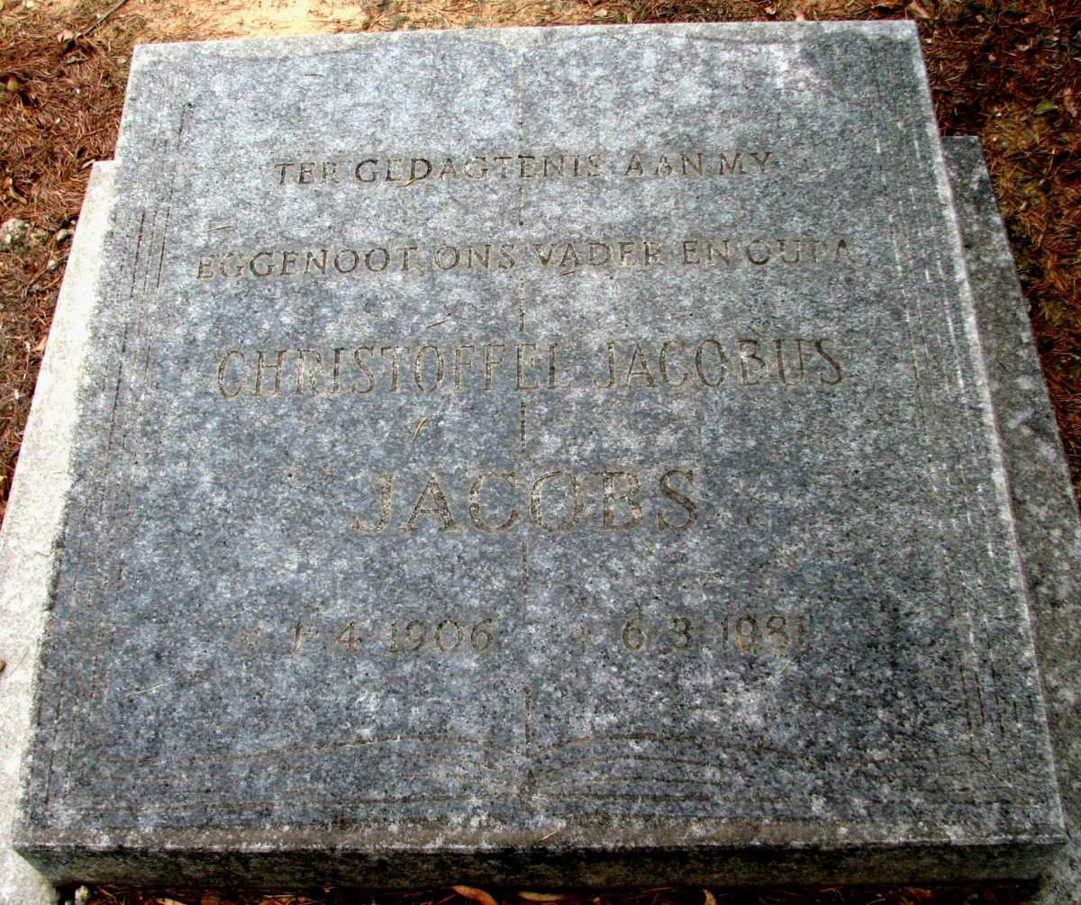 JACOBS Christoffel Jacobus 1906-1981