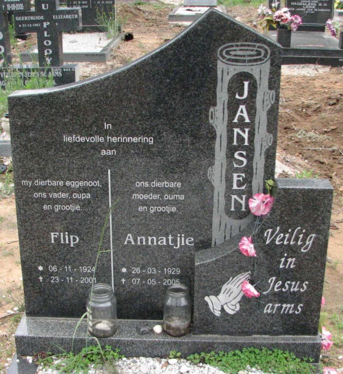 JANSEN Flip 1924-2001 &amp; Annatjie 1929-2005
