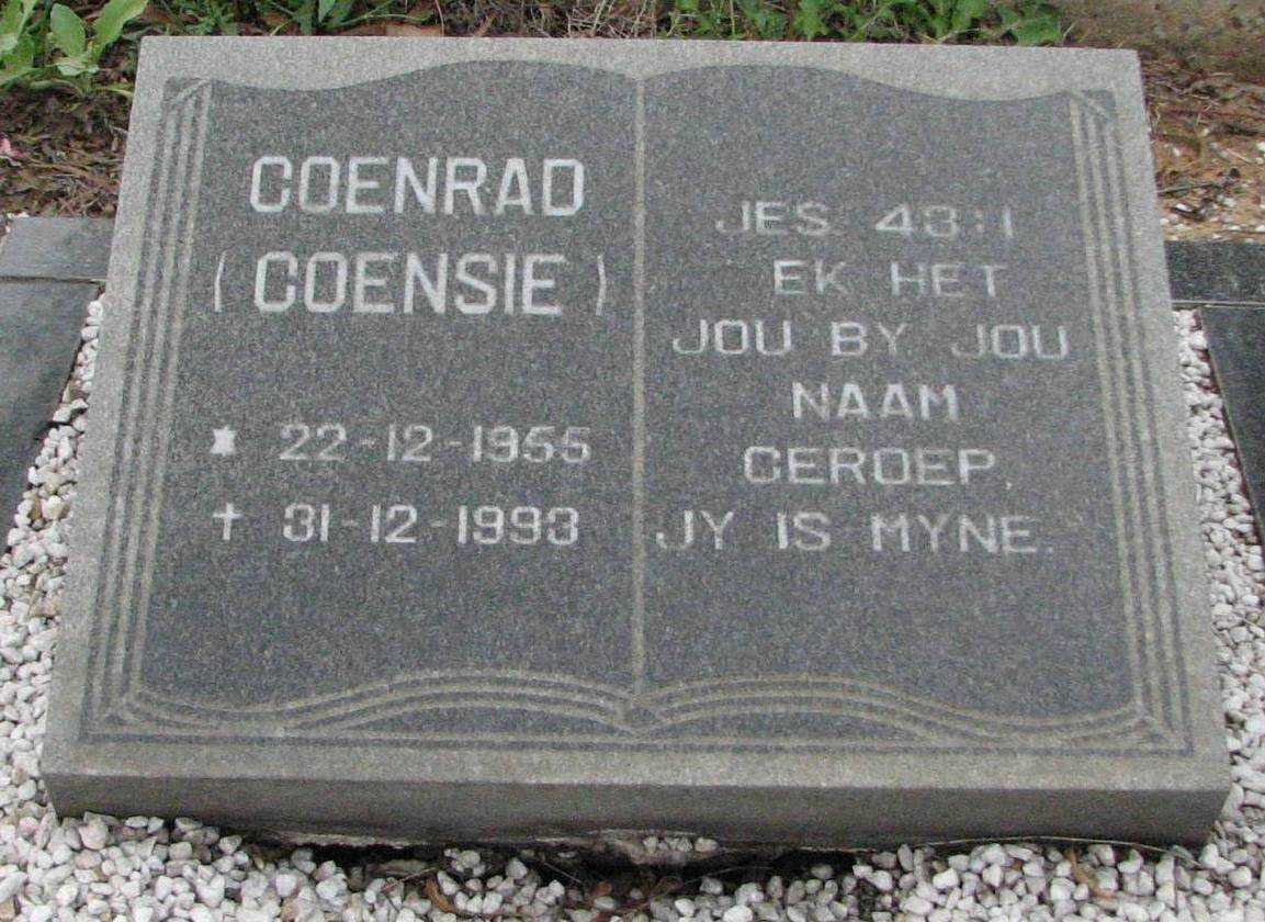 Jordaan Coenrad 1955-1993