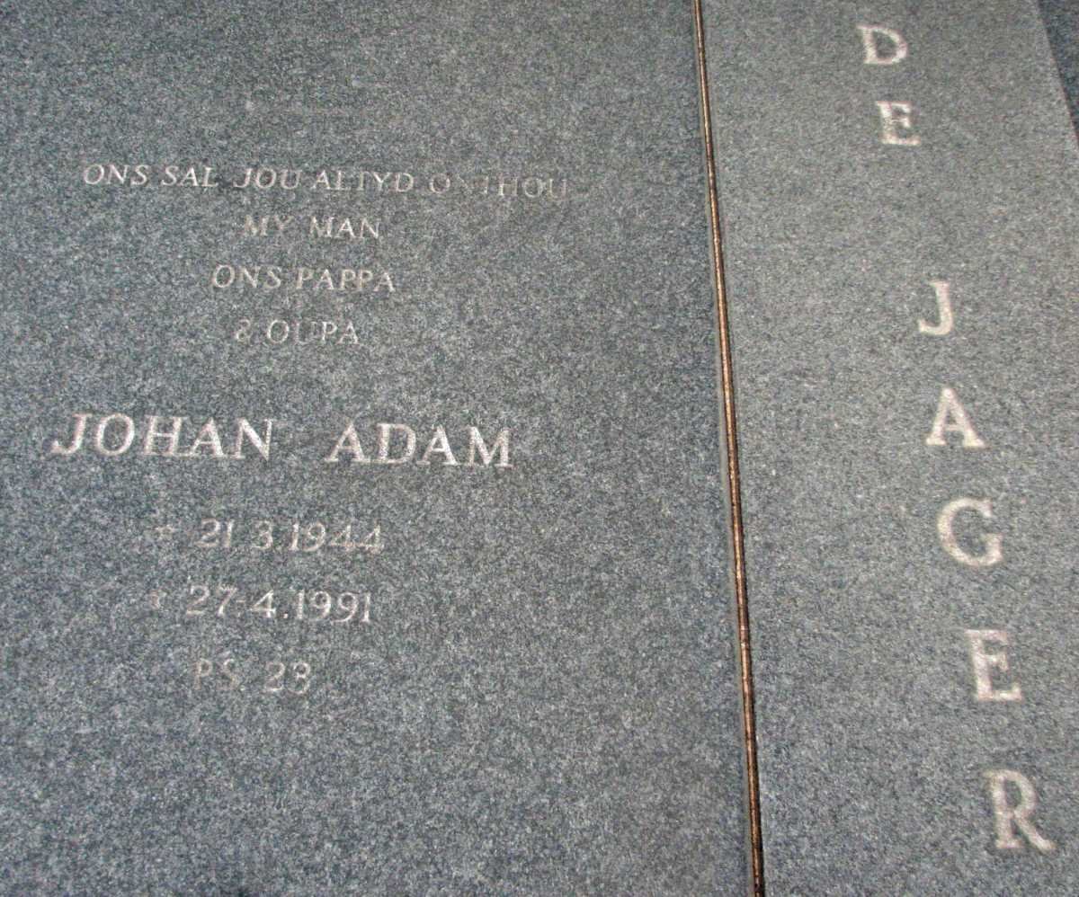 JAGER Johan Adam, de 1944-1991 :: de JAGER Rika 1969-1994