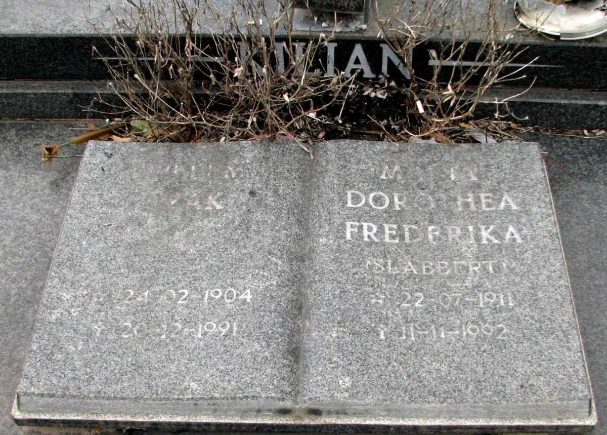 KILIAN ?ak 1904-1991 &amp; Dorothea Frederika SLABBERT 1911-1992