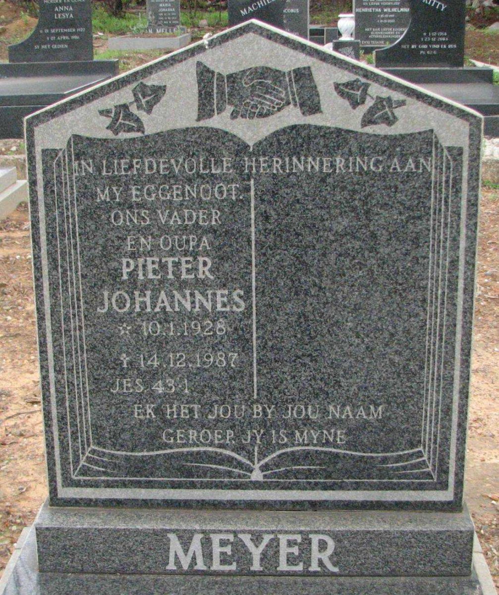 MEYER Pieter Johannes 1928-1987