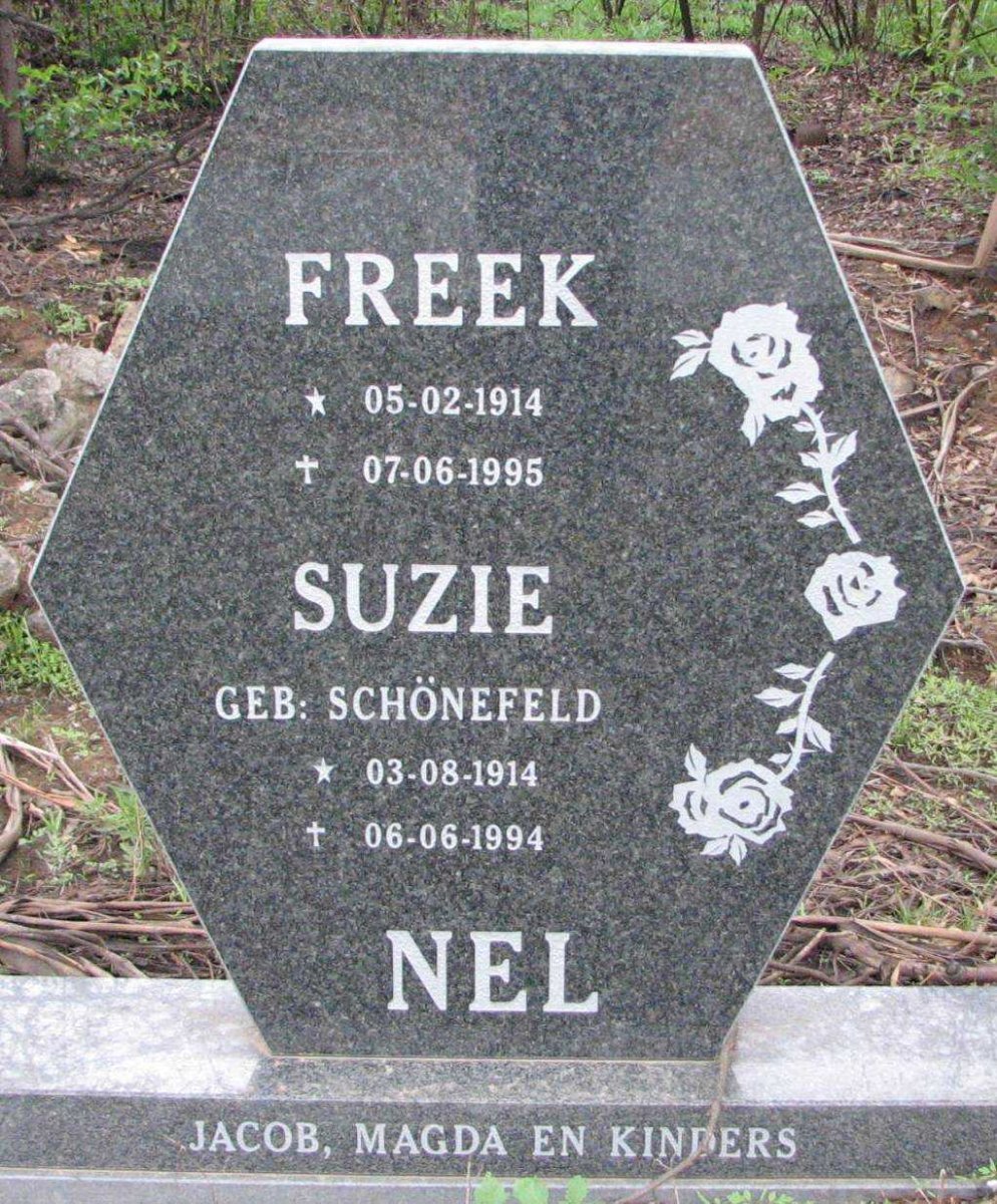 NEL Freek 1914-1995 &amp; Suzie SCHÖNEFELD 1914-1994