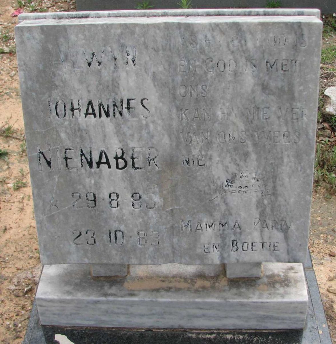 NIENABER Johannes 1983-1983