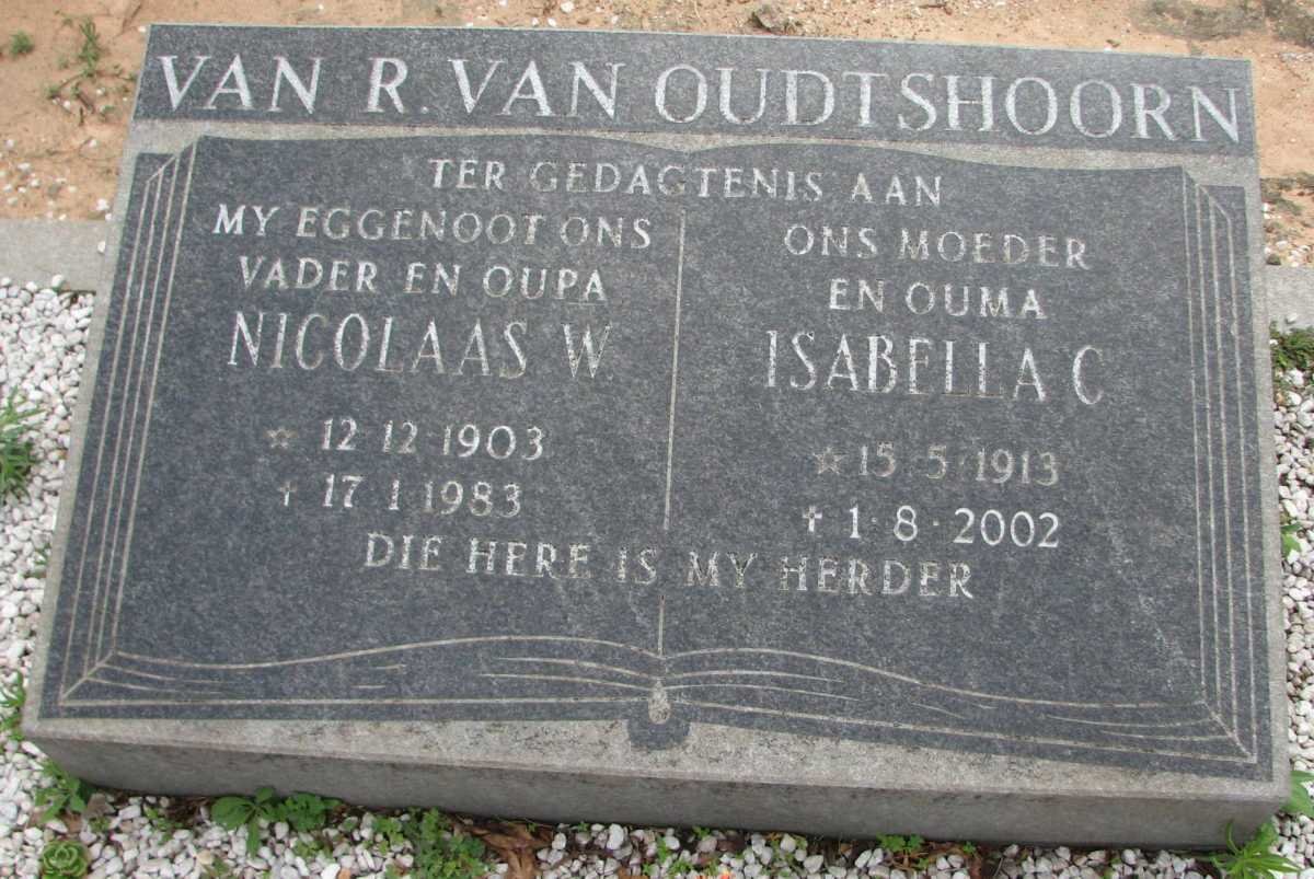 OUDTSHOORN Nicolaas W., van R. van 1903-1983 &amp; Isabella C. 1913-2002