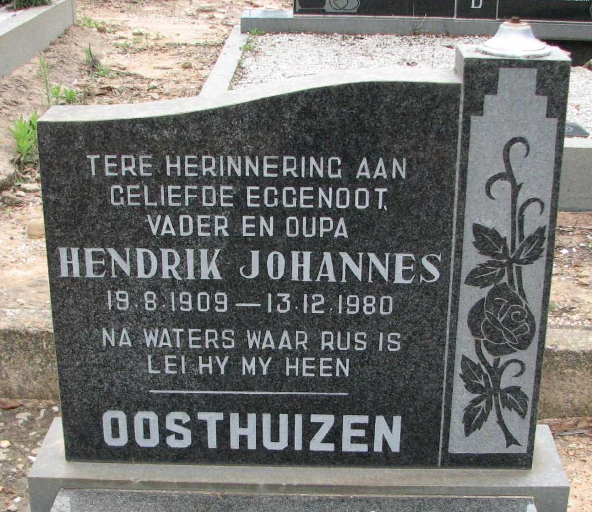 OOSTHUIZEN Hendrik Johannes 1909-1980 &amp; Engela Maria 1907-1996