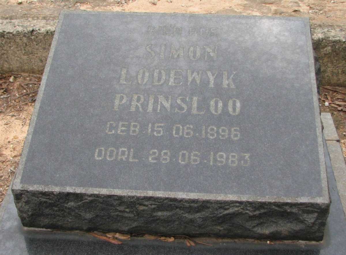 PRINSLOO Lodewyk 1896-1983 &amp; Elisa Maria Pieternella BEZUIDENHOUT 1903-1981
