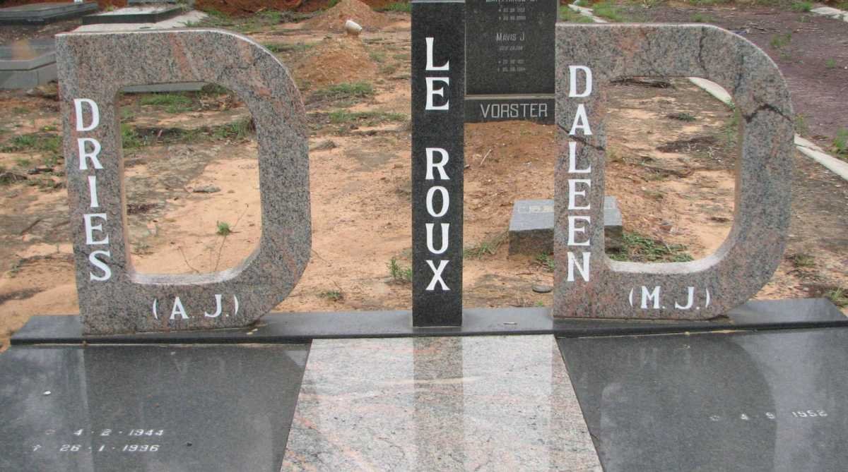 ROUX A.J., le 1944-1996 &amp; M.J. 1952-