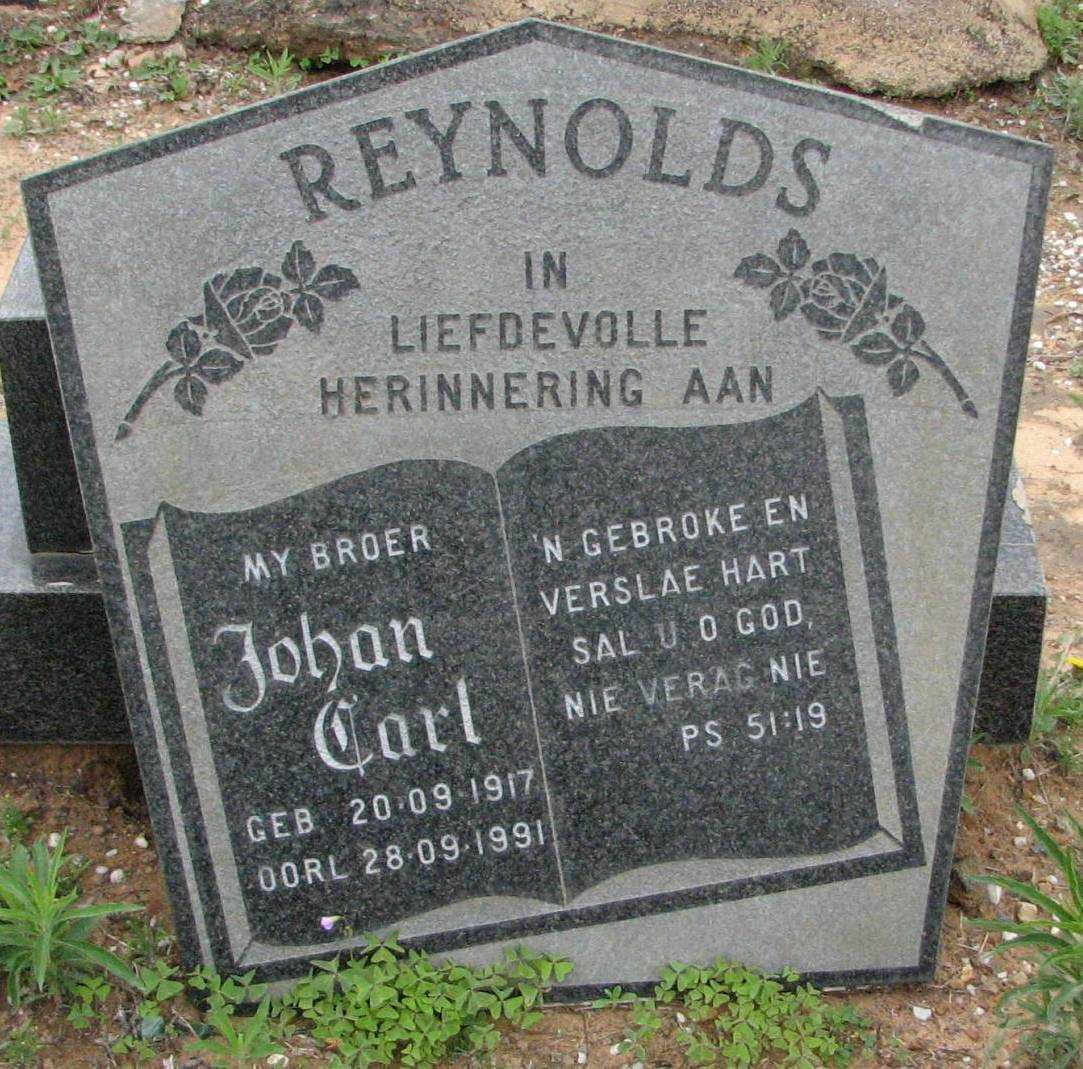 REYNOLDS Johan Carl 1917-1991