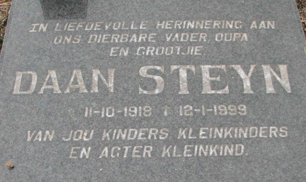 STEYN Daan 1918-1999