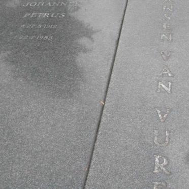 VUREN Johannes Petrus, Jansen van 1912-1985 &amp; Elizabeth Jacoba 1918-2005