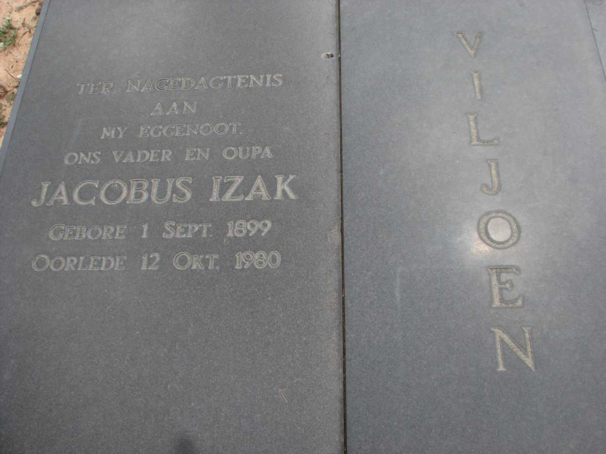 VILJOEN Jacobus Izak 1899-1980 &amp; Levina VORSTER 1914-1993