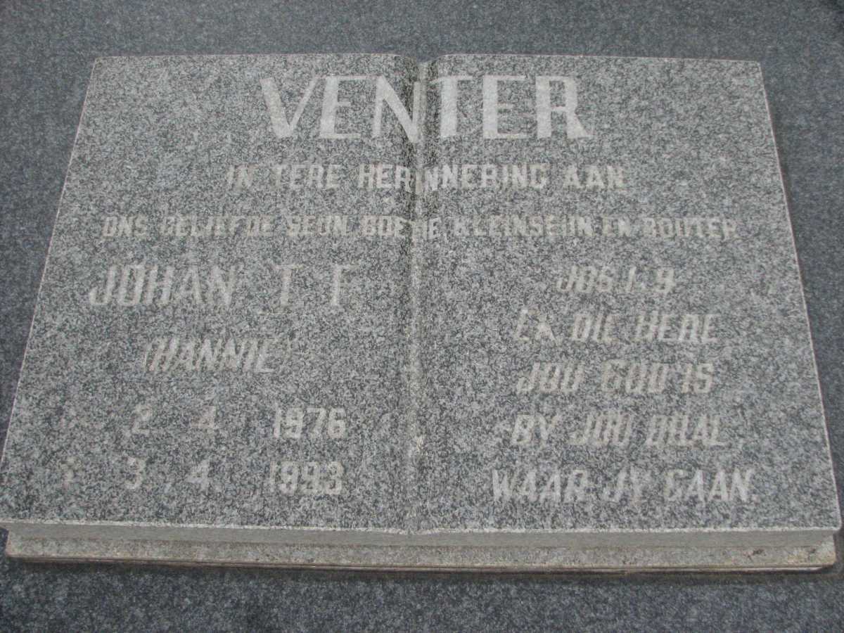 VENTER Johan T.F. 1976-1993