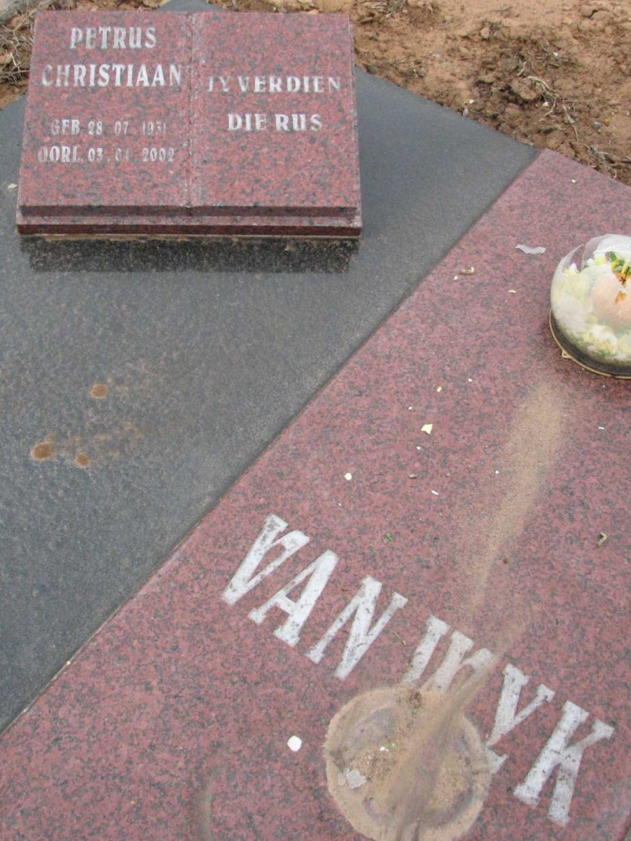 WYK Petrus Christiaan, van 1931-2002