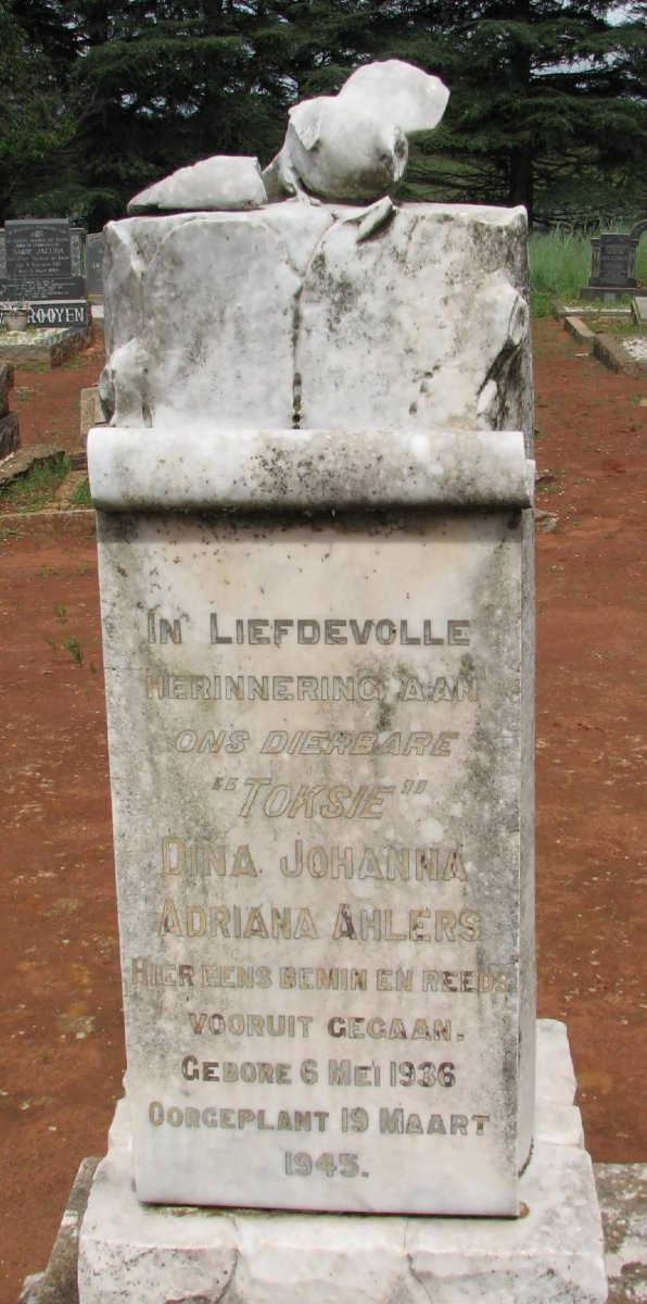 AHLERS Dina Johanna Adriana 1936-1945