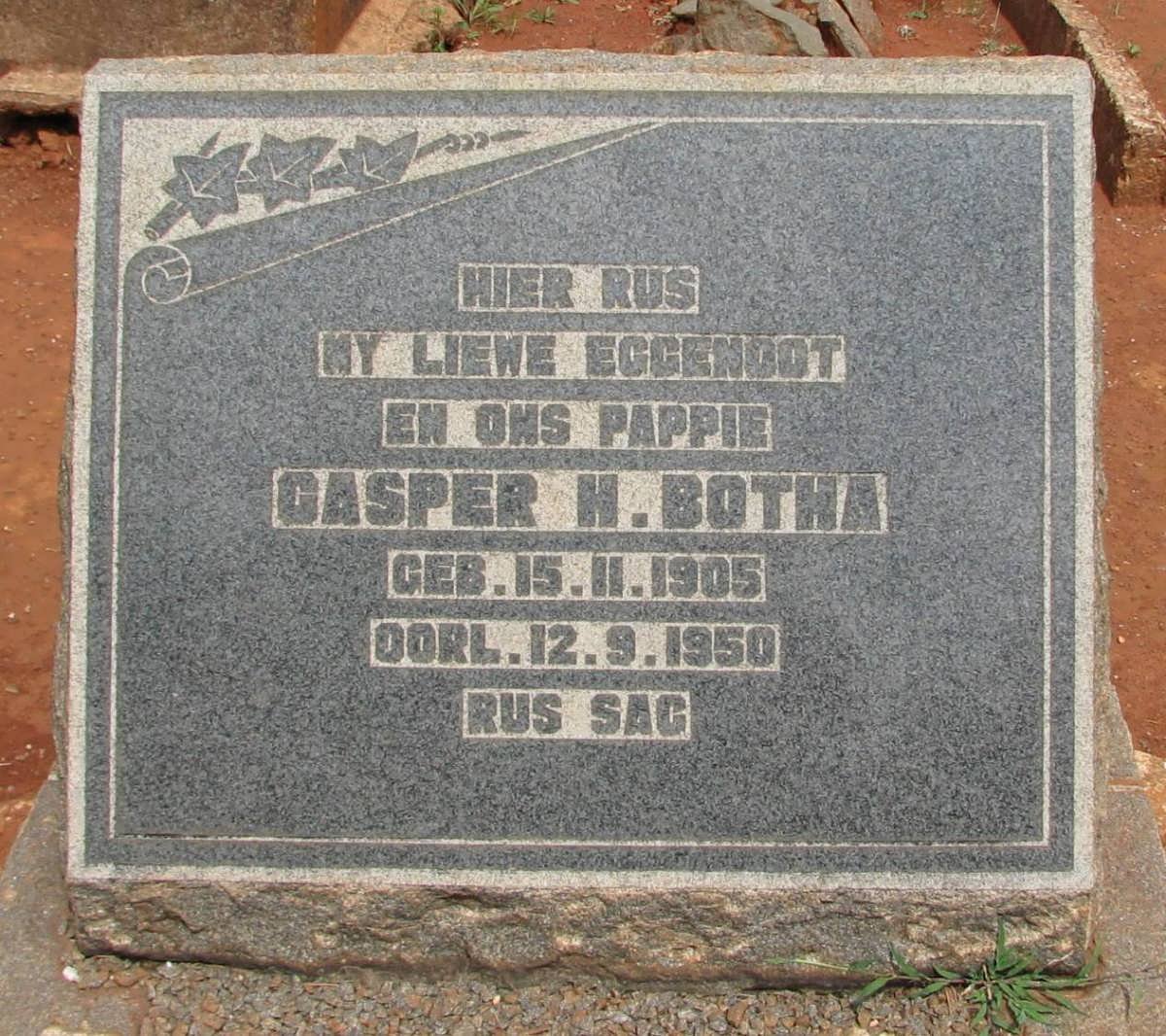 BOTHA Casper H. 1905-1950
