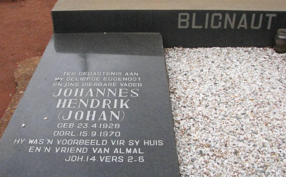 BLIGNAUT Johannes Hendrik 1928-1970