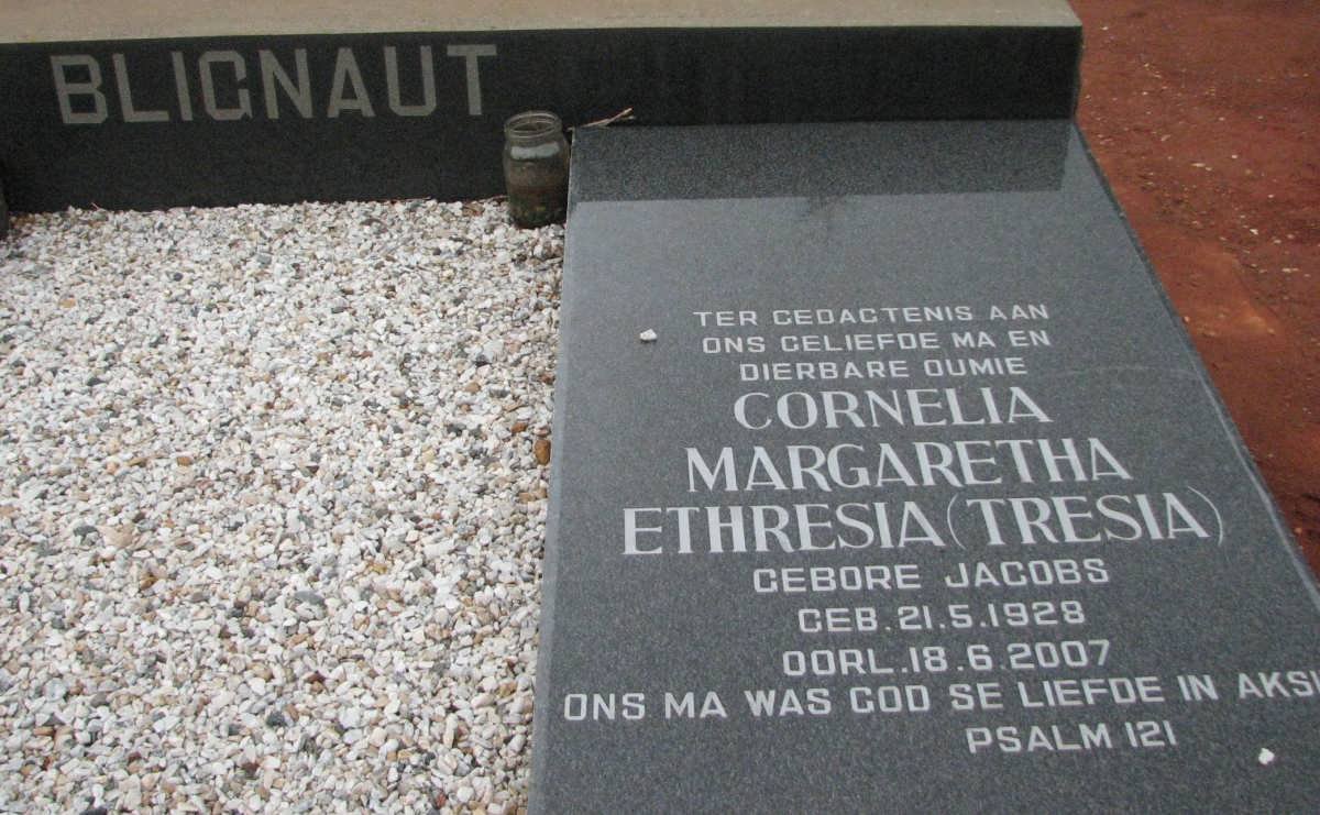 BLIGNAUT Cornelia Margaretha Ethresia nee JACOBS 1928-2007
