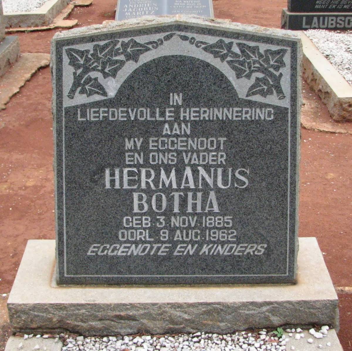 BOTHA Hermanus 1885-1962