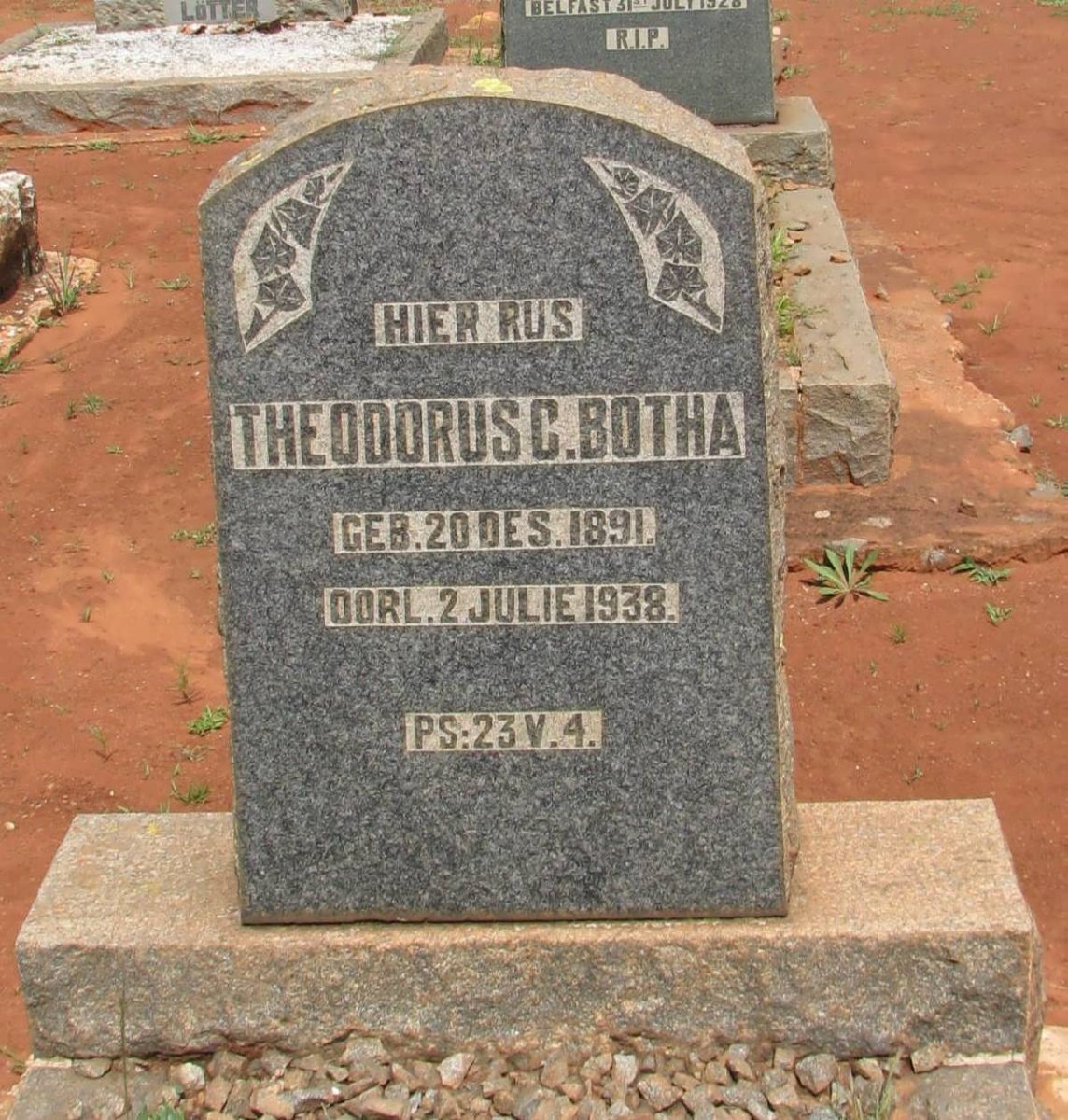 BOTHA Theodorus C. 1891-1938