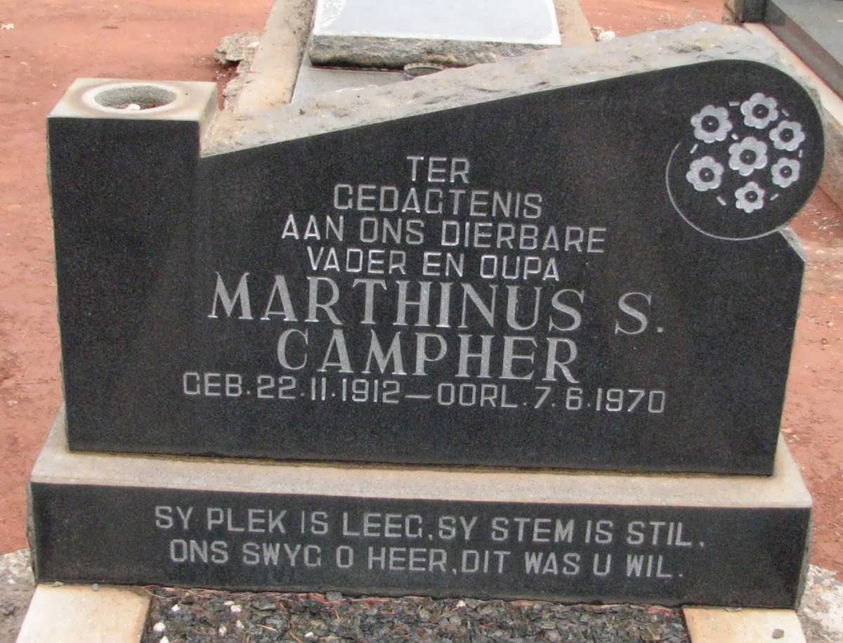 CAMPHER Martinus S. 1912-1970