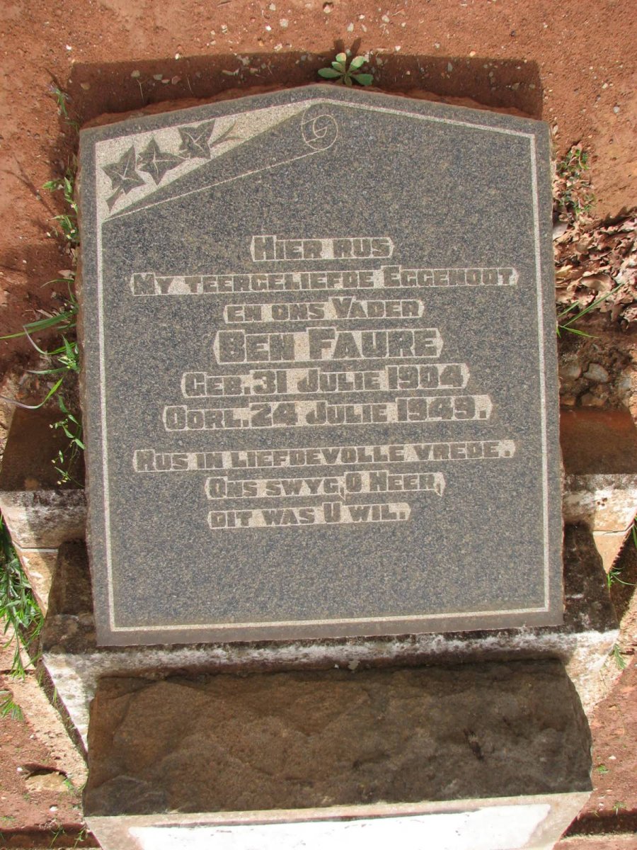 FAURE Ben 1904-1949
